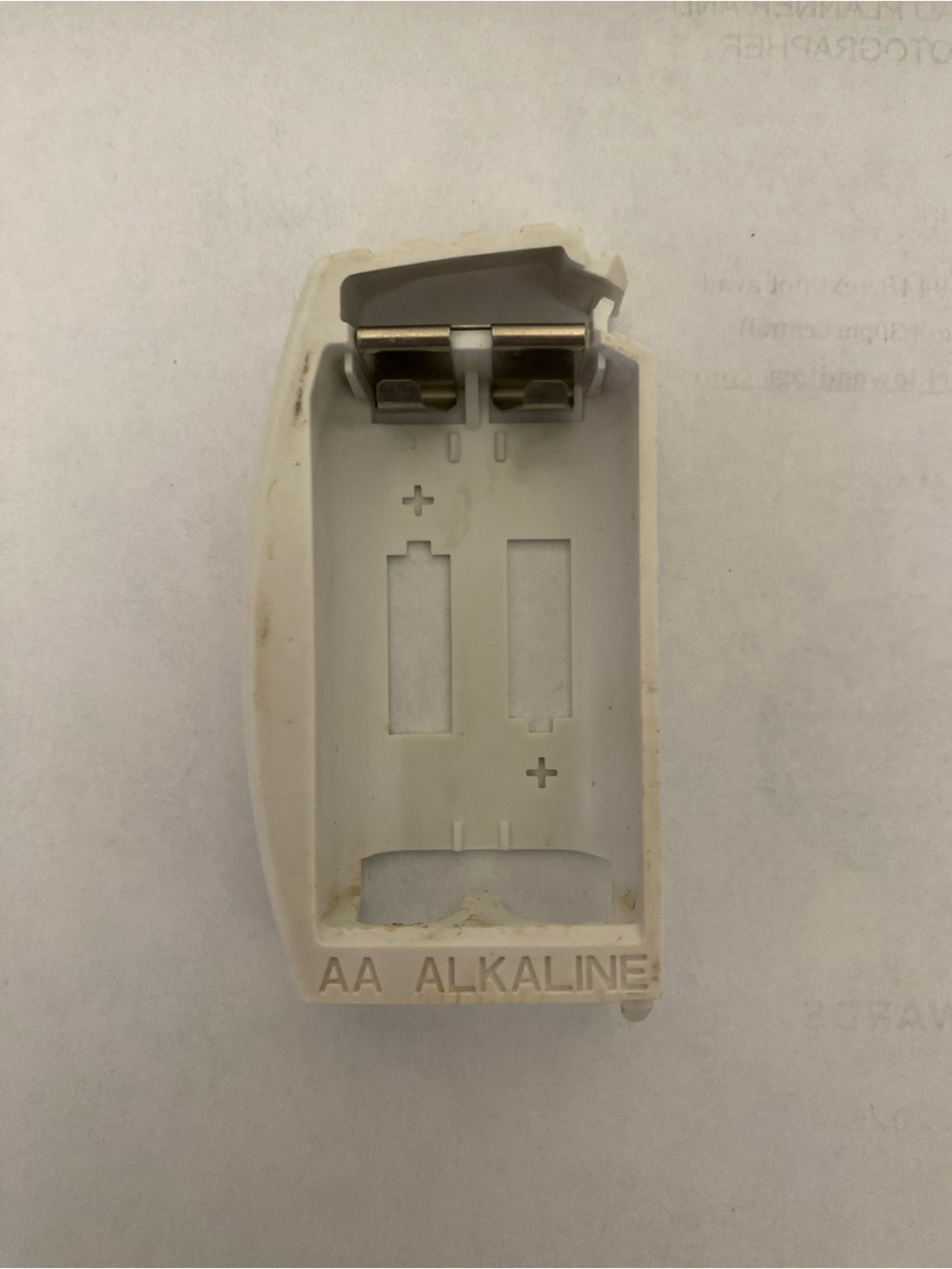 Honeywell TH5220D1003 Thermostat *Battery Compartment Only* Replacement Part